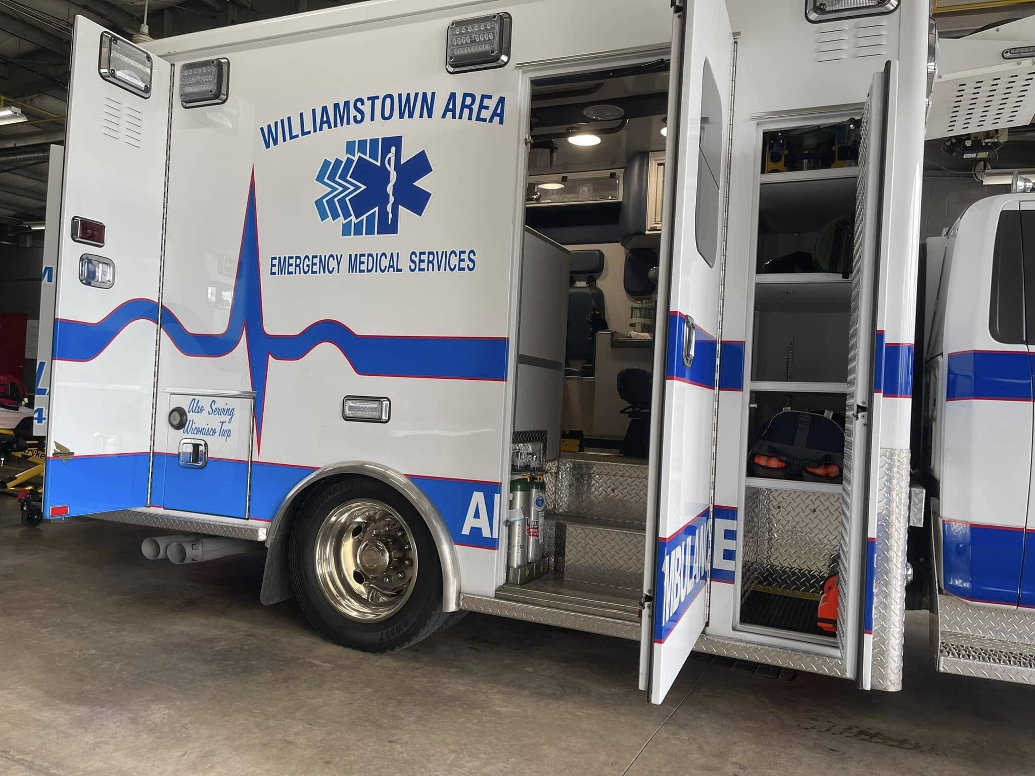 Students during EMS training